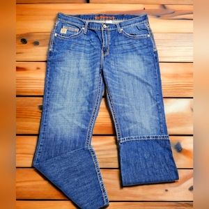 Cinch Jeans Men's 38x30 Mid Rise Blue Boot Cut Denim Ian Western Cowboy